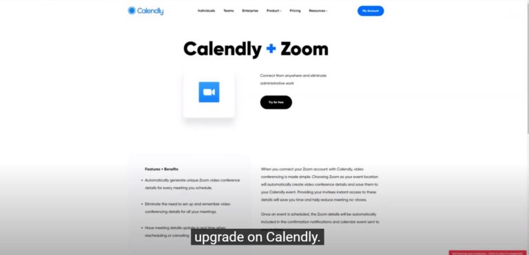 integrate zoom with calendly