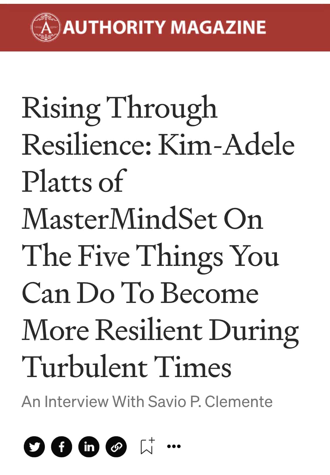 rising through resilience